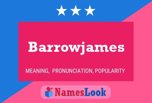 Barrowjames 名字海报