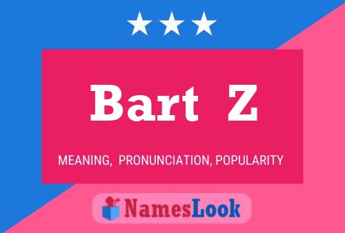 Bart  Z 名字海报