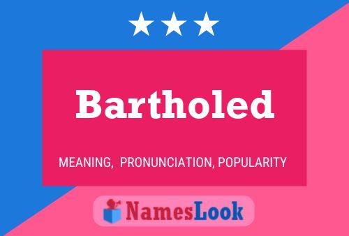 Bartholed 名字海报