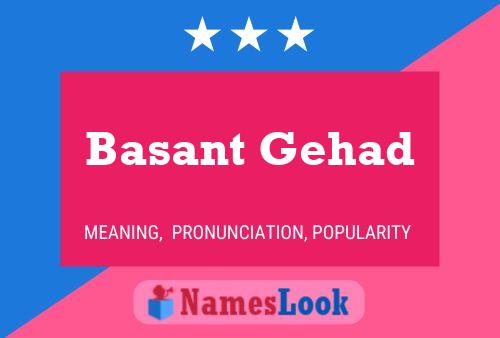 Basant Gehad 名字海报