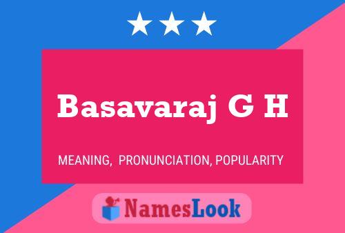 Basavaraj G H 名字海报