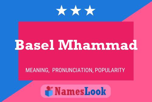 Basel Mhammad 名字海报