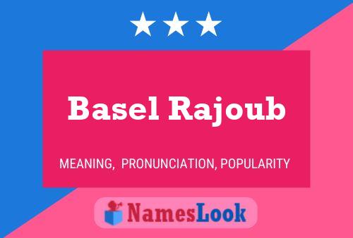 Basel Rajoub 名字海报