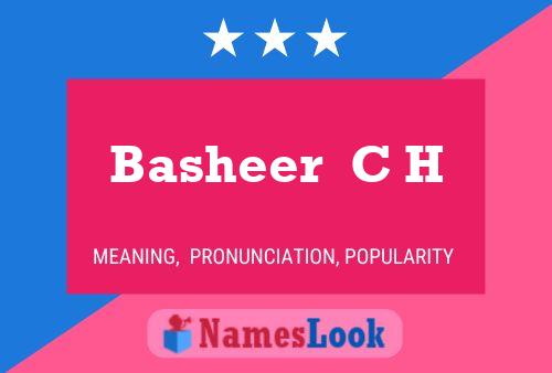 Basheer  C H 名字海报