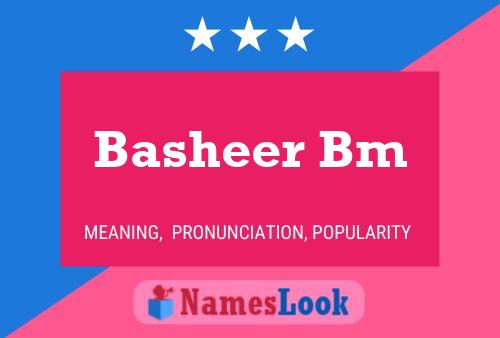 Basheer Bm 名字海报