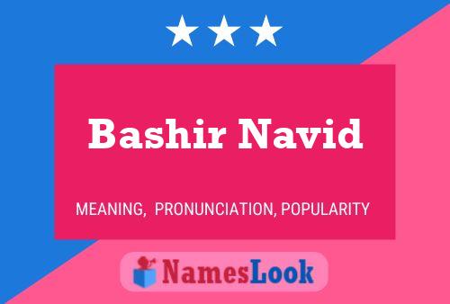 Bashir Navid 名字海报