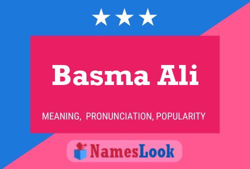 Basma Ali 名字海报