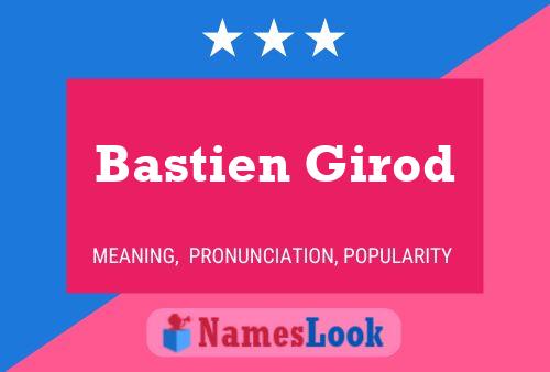 Bastien Girod 名字海报