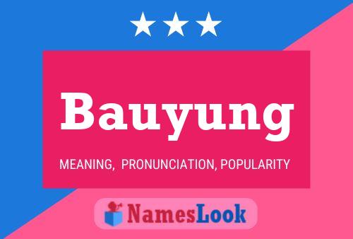 Bauyung 名字海报