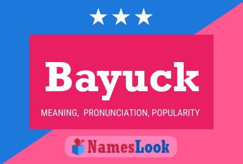 Bayuck 名字海报