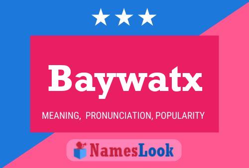 Baywatx 名字海报