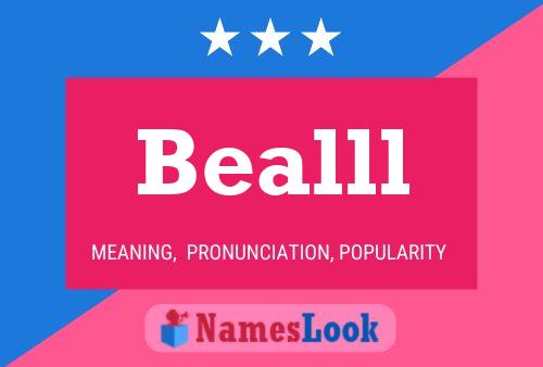 Bealll 名字海报