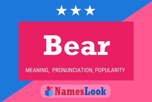 Bear 名字海报