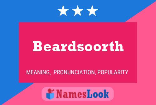 Beardsoorth 名字海报