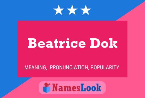 Beatrice Dok 名字海报