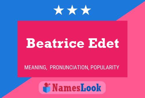 Beatrice Edet 名字海报