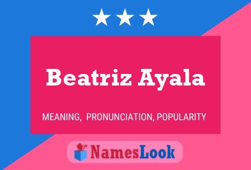 Beatriz Ayala 名字海报