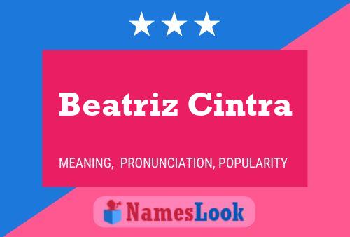 Beatriz Cintra 名字海报