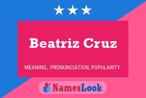 Beatriz Cruz 名字海报