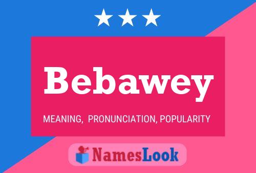 Bebawey 名字海报