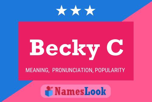 Becky C 名字海报