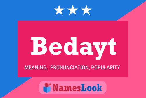 Bedayt 名字海报