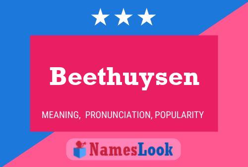 Beethuysen 名字海报