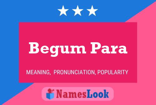 Begum Para 名字海报