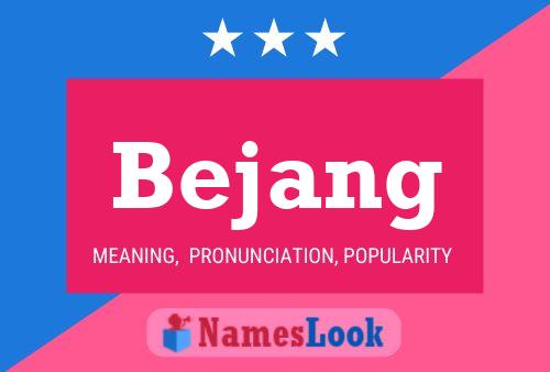 Bejang 名字海报