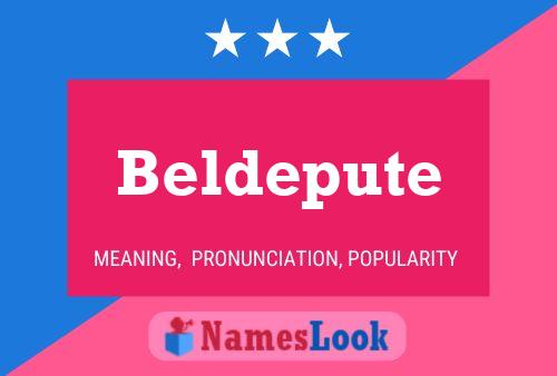 Beldepute 名字海报