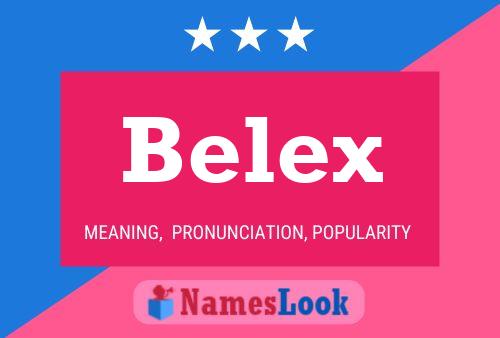 Belex 名字海报