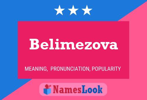 Belimezova 名字海报