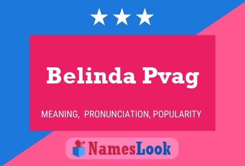 Belinda Pvag 名字海报