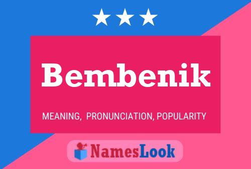 Bembenik 名字海报