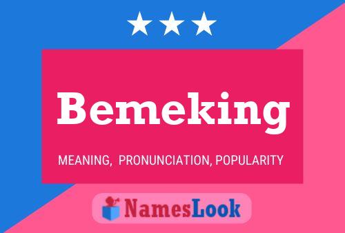 Bemeking 名字海报