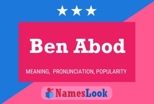 Ben Abod 名字海报