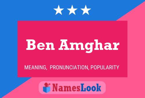 Ben Amghar 名字海报