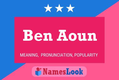 Ben Aoun 名字海报