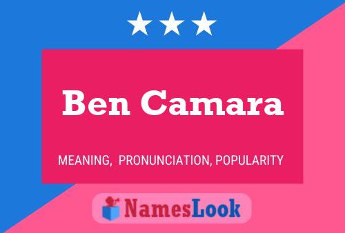 Ben Camara 名字海报