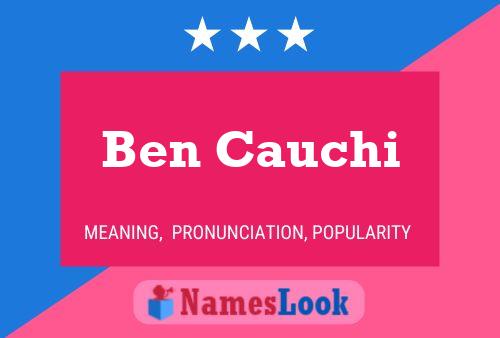 Ben Cauchi 名字海报