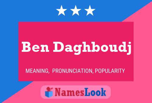 Ben Daghboudj 名字海报