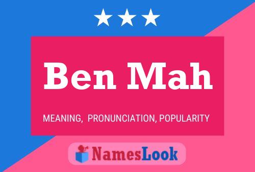 Ben Mah 名字海报