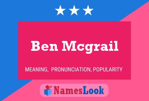 Ben Mcgrail 名字海报