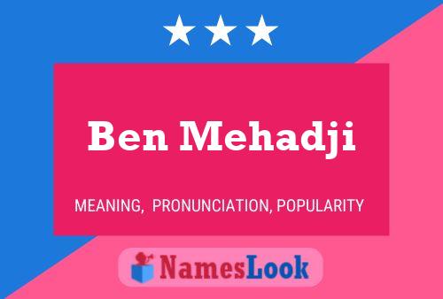 Ben Mehadji 名字海报