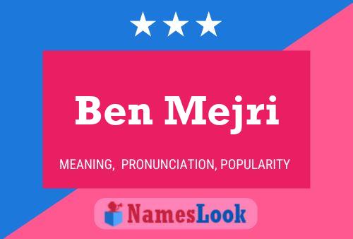 Ben Mejri 名字海报