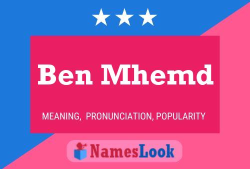 Ben Mhemd 名字海报