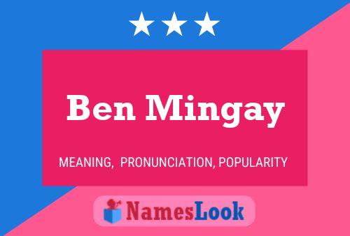 Ben Mingay 名字海报