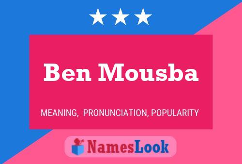 Ben Mousba 名字海报