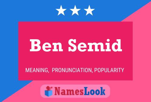 Ben Semid 名字海报