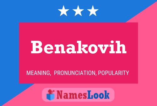 Benakovih 名字海报